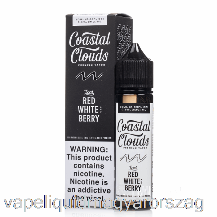 Jeges Piros Fehér és Bogyós - Parti Felhők - 60ml 0mg Vape Pen